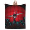 Cartoon Hazbins Hotels Vox Blanket Flannel Printed  Multi-function Super Warm Throw Blanket for Bedding Car Rug Piece
