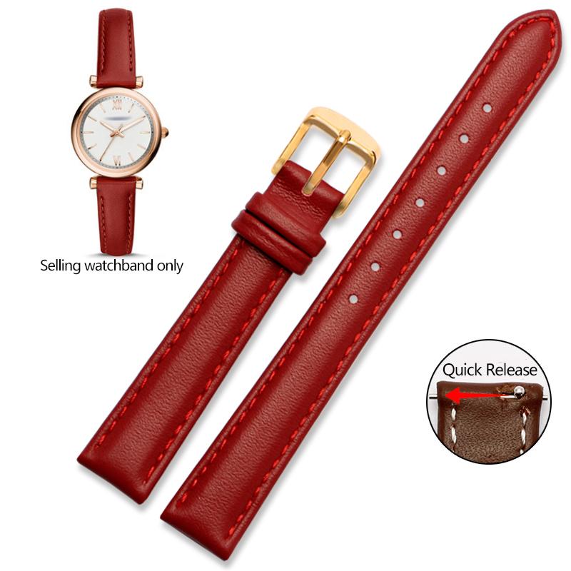 

Ремешок для часов из натуральной кожи для Casio Citizen Fossil Однотонный ремешок для часов Folli Женский браслет Синий Розовый Коричневый 14 мм 16 мм 18 мм 20 мм 12mm