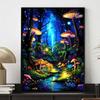 Starlight Diamond Painting Art Set, 5D DIY Night Scene Full Square Diamond Crystal Cross Stitch Craft Decoration Home Wall Mural