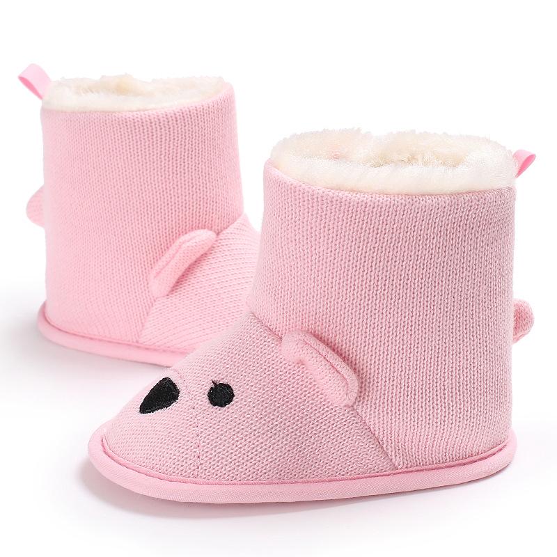 Woolen Baby Bear Soft Sole Booties