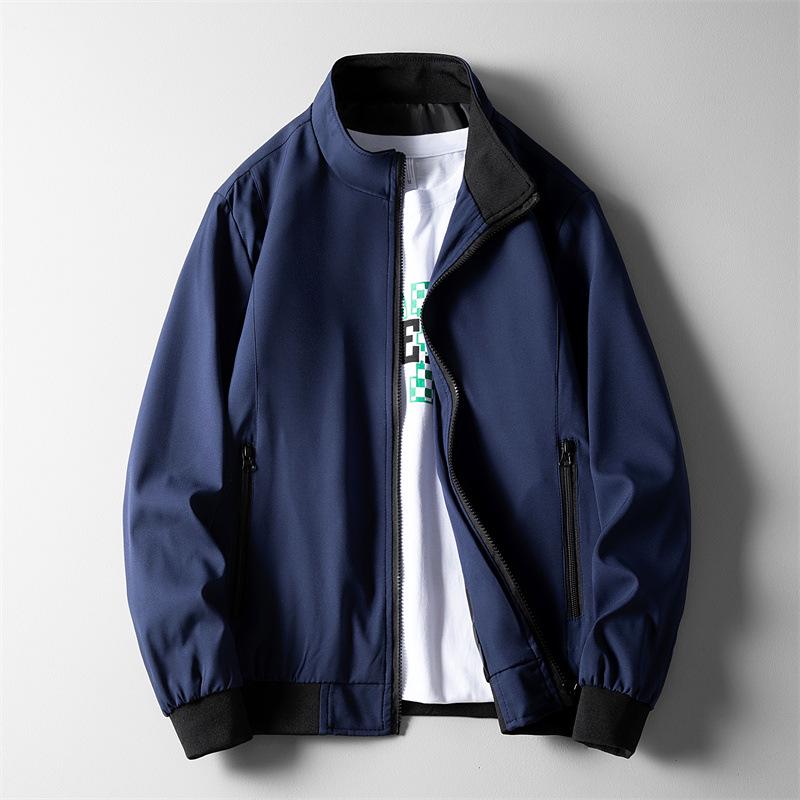 

Мужская повседневная куртка-пилот в корейском стиле на молнии, весна/осень XXXL