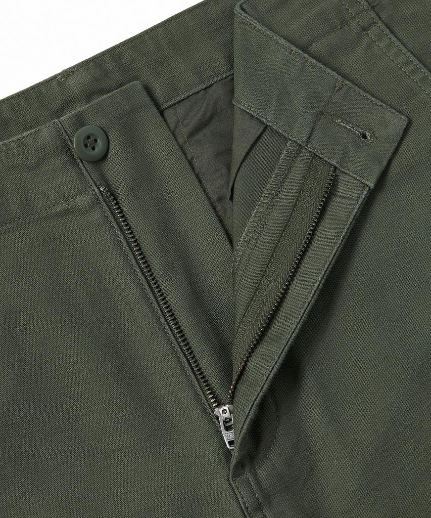 Musinsa Standard Back Satin Tapered Officer Pants [Khaki]