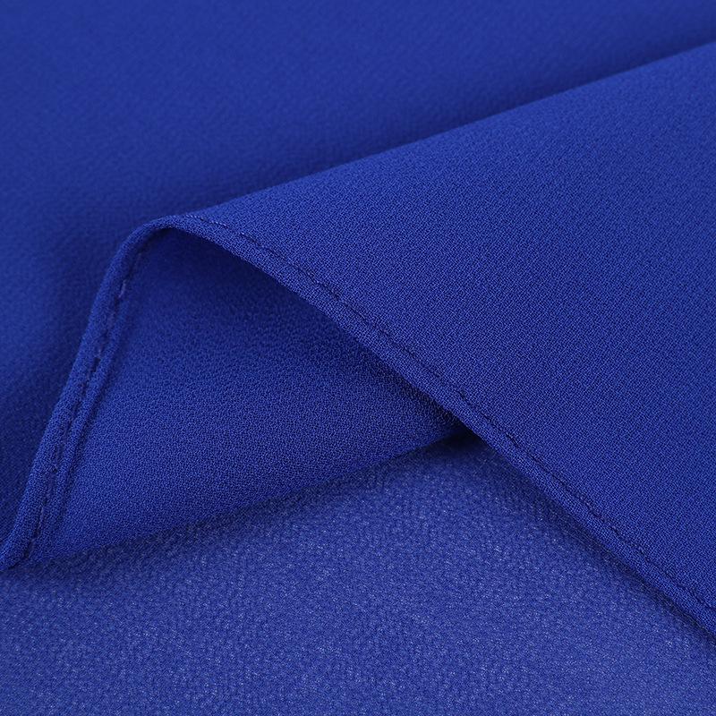 Damen einfarbiger Perlen-Chiffon-Bubbleschal, langer Seiden-Kopfschal, 70x180cm, nahöstlicher Stil