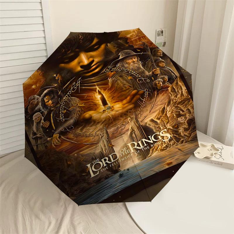 

1pc Lord of the Rings Fellowship Folding umbrella automatic open/close, 8-Rib Durable Frame, Compact Folding Design, Ideal Birthday1107L