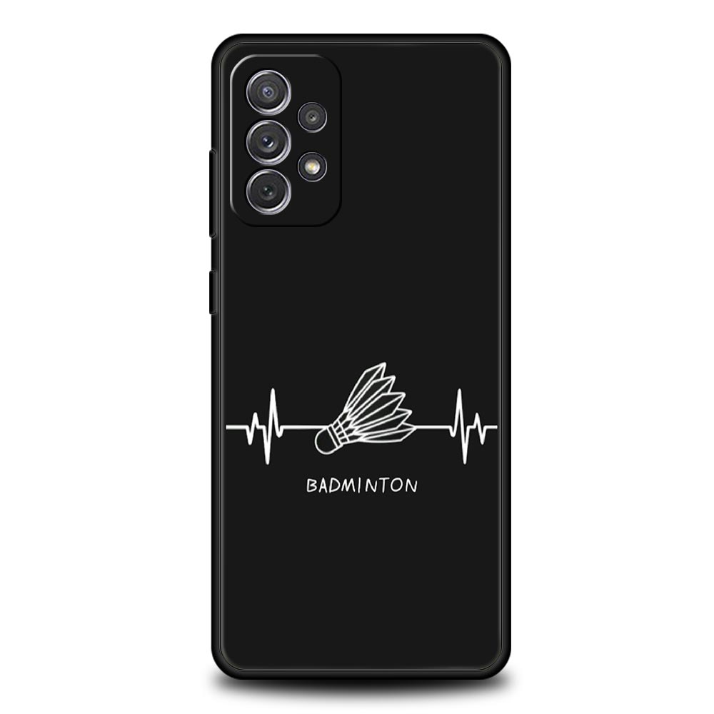 Phone Case For Samsung Galaxy A17 A15 A13 A51 A71 A41 A31 A21S A07 A03S A05 A35 A55 A23 A25 A33 A53 A73 5G Cover badminton