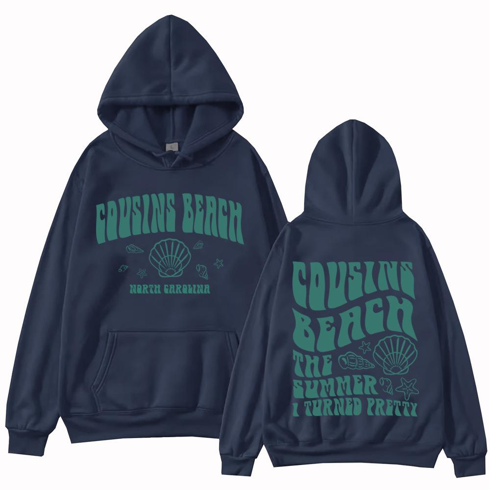 2025 The Summer I Turned Pretty Hoodie Harajuku Hip Hop Order XXXL темно-синий 2340₽