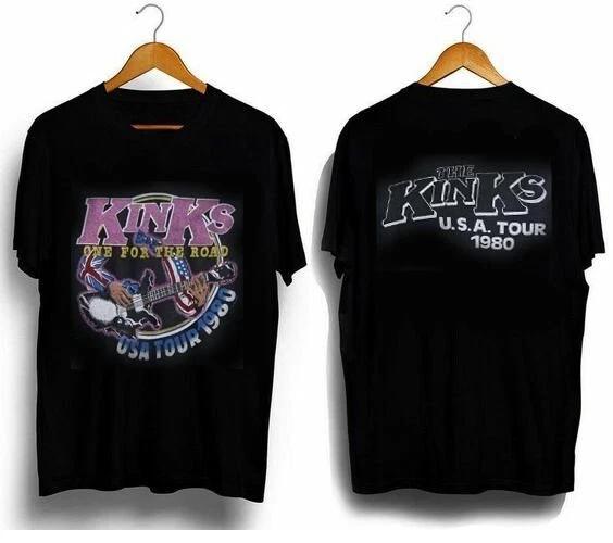 The Kinks USA Tour 1980 Merch, rock band shirt 4XL
