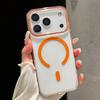 Titanium Gray Acrylic  charging phone case for For Iphone 17 16 15 14 13 12 Pro Max Air magnetic shockproof hard back cover