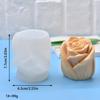 Thin Rose Scented Aromatherapy Candle Silicone Mold, DIY Flower Plaster Ornament Soap Mold