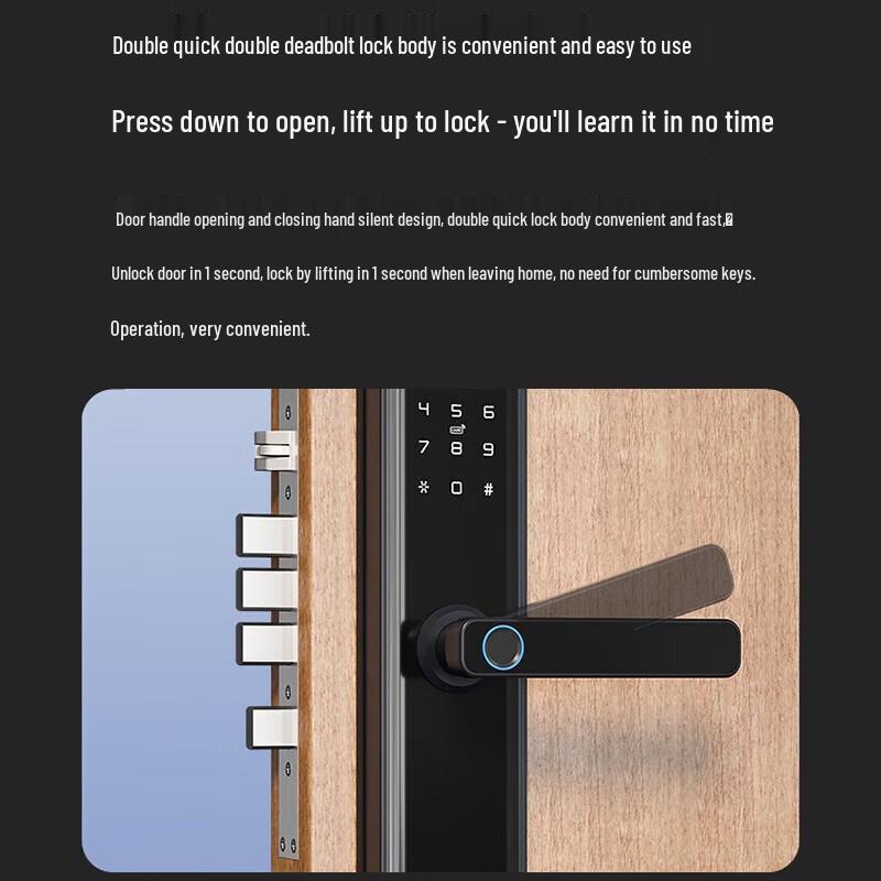 Gesky Smart Fingerprint & Access Control Door Lock CN plug (adapter included)