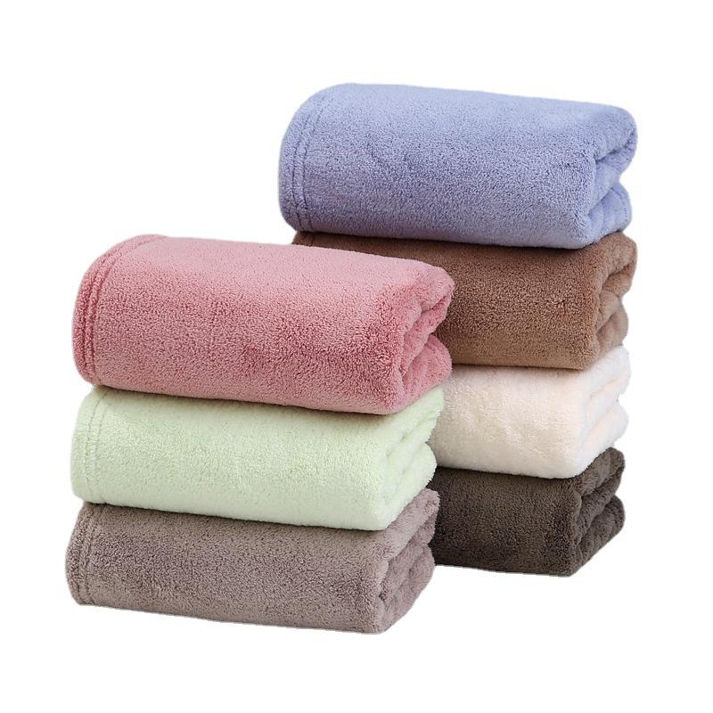 Antibacterial coral fleece towel absorbent adult face towel face towel beauty salon hand towel