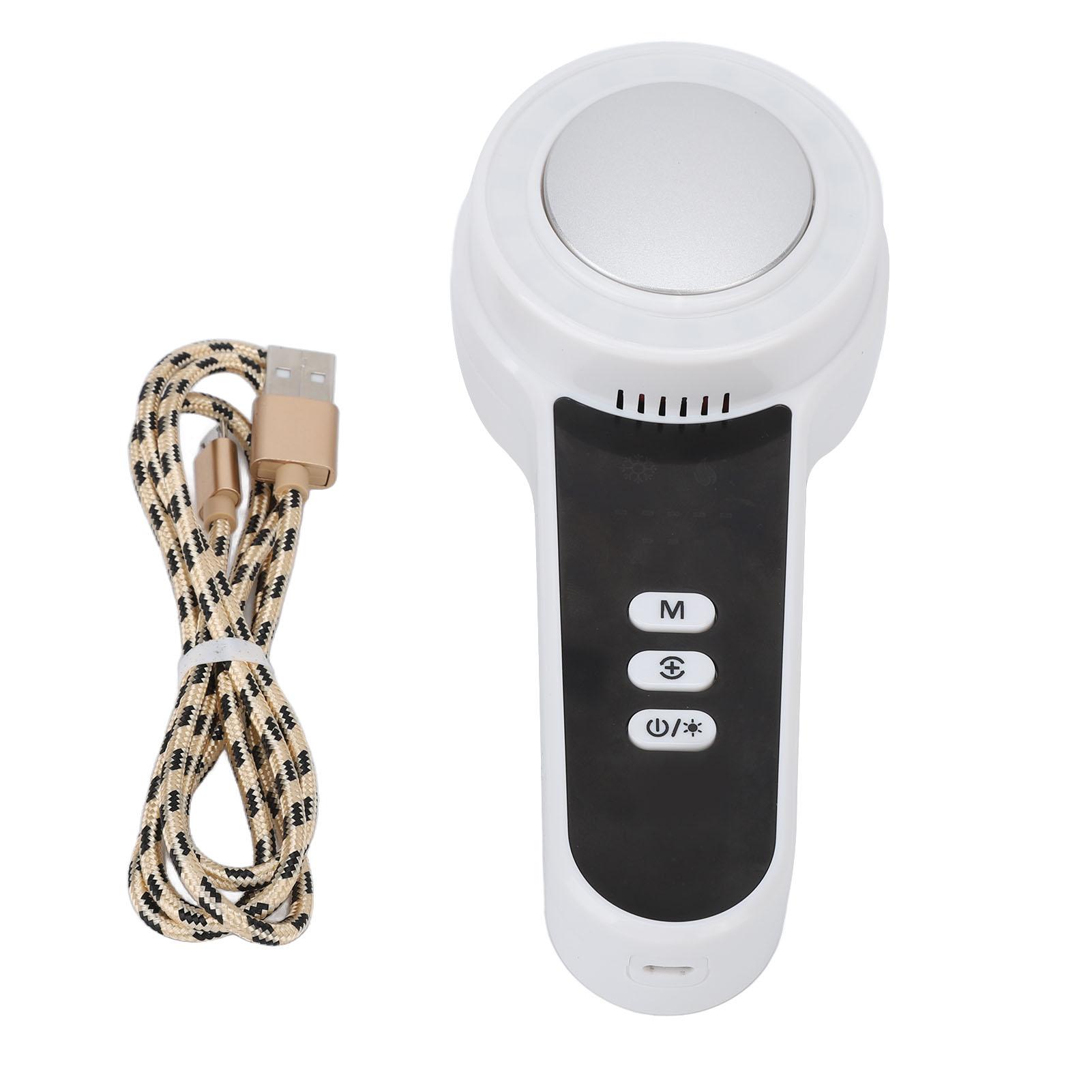 

Горячий Холодный Массажер для Лица Светодиодный Свет Нагревающий Охлаждающий Вибрационный Регулируемый Косметический Массажер Устройство