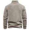 STORN Mens Thicken Warm Fleece Sweatshirt Jacket Quarter Zipper Mock Neck Pullover Men's Sweatshirt Soft Shell Mens Jacket