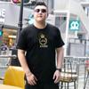 New Product Plus Fat and Enlarged Casual Short-sleeved T-shirt Fat Man Half-sleeved Simple and Considerate Summer Clothing for Fat People