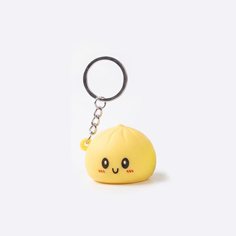 

Cute Silicone Glowing Bun Keychain, Stress-Relieving Cartoon Bag Charm one size жовтий