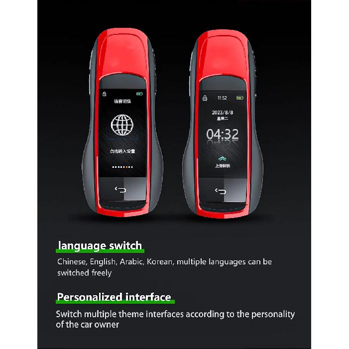 Modified Remote Display Smart LCD Car Key For Porsche 911 977 718 Cayenne Panamera Macan Taycan Comfortable Entry Keyless Go