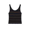 MD Spring/Summer New Women's Clothing Stripes Comfortable Cotton Stripes Knitting U-Collar Tank Top Sleeveless T-shirt 5670706