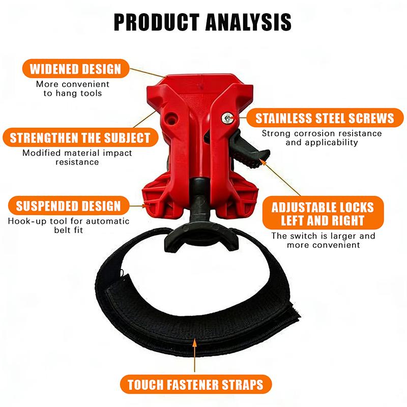 High-Hardness Self-Locking Drill Holder With Belt Clip Quick Release Power Accessory for Workshop DIY Wood Processing Work