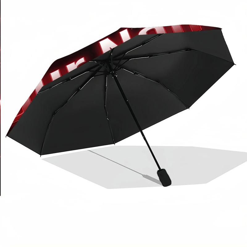FC Köln Automatic 3‑Fold Umbrella 8‑Rib Windproof Folding Umbrella Sun Rain Protection For Outdoor Travel Daily Use