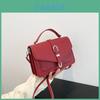 Elegante Borsa Quadrata a Spalla in PU con Tasca Interna per Telefono per Uso Quotidiano Casual
