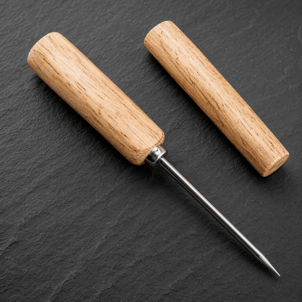 Wooden Handle Ice Crusher Stainless Steel Whiskey Ice Tool Whiskey Ice Tool Ice Shaver Bartender