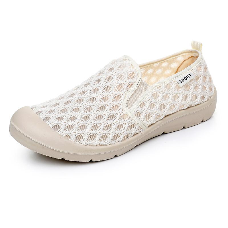Women Shoes 2025 Spring Autumn New Soft Sole Comfort Non Slip Casual Shoes Breathable Mesh Lightweight Round Toe Women Loafers