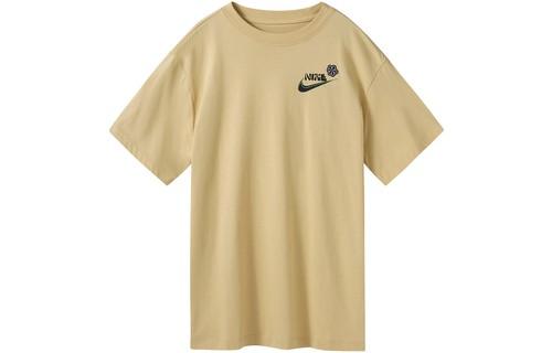 Nike Alphabet Logo Print Casual Sport Round Neck Pullover Short Sleeve T-Shirt M хаки