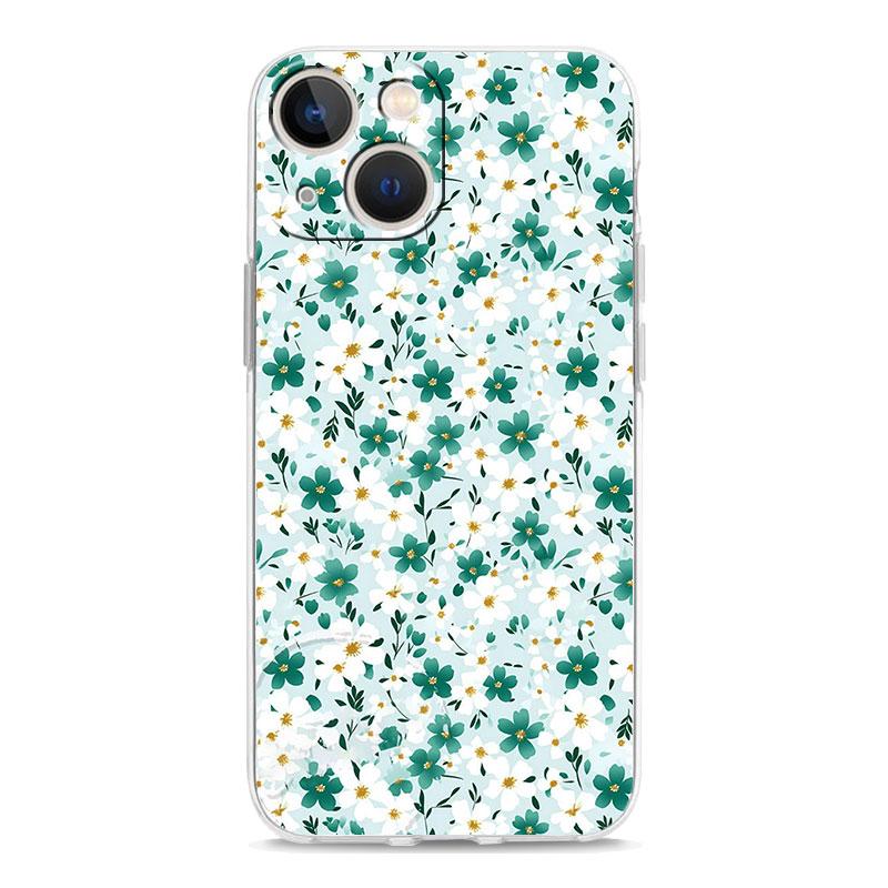 Handyhülle Für iPhone 17 Hüllen iPhone Air 16 15 12 13 14 Pro Max 7 8 Plus 16Pro iPhone11 Klare Weiche Hülle Blumenkunst
