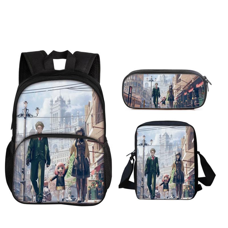 3pcs Set Knapsack for Boys Girls Best Gift Regretevator Gnarpy Child School With Lunch Box Pencil Bags School Pupil Bags