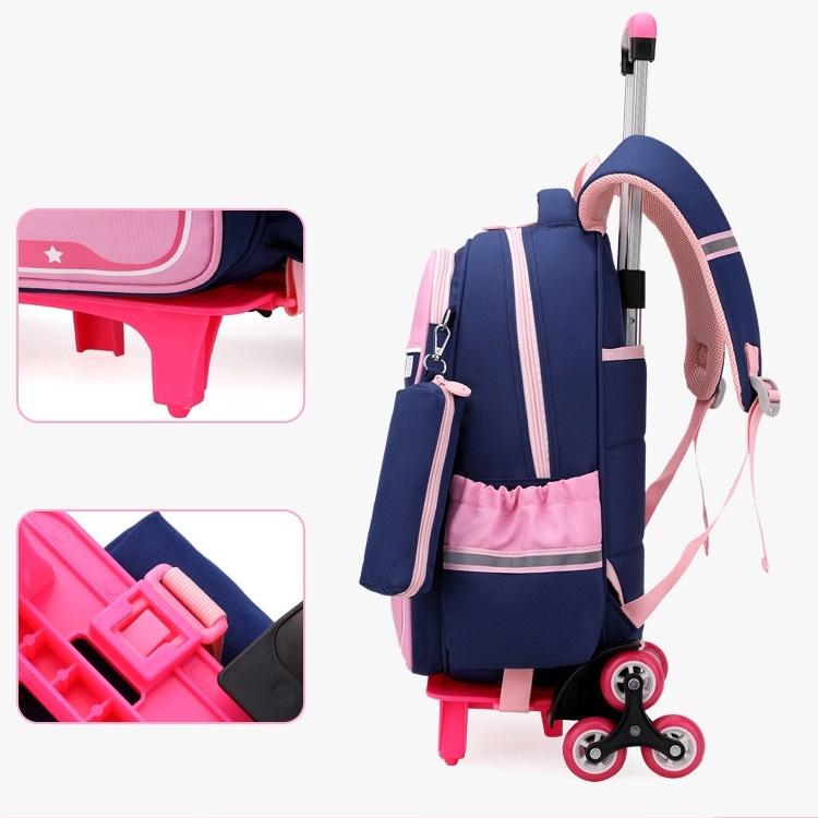 Rucsac cu role pentru școală Rucsac trolley ușor Rucsac pentru școala primară ZRY3163