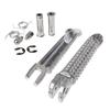 2x Front Footrest Footpeg Aluminum Silver For Yamaha YZF R1 1998-14/ R6 1999-12