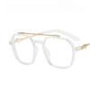 1PCs New Blue Light Blocking Fashion High-end Glasses - Men Optical Clear Glasses - Black Square Frame Eyeglasses Anti-radiation