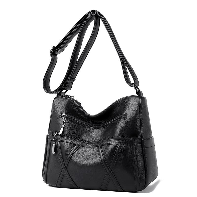 Multi-pocket Shoulder Bag, Retro Style Women's Bag, Lightweight Mom Bag, Elegant Crossbody Bag, Casual Women's Bag