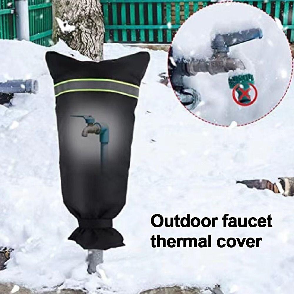 Portable Thickened Outdoor Faucet Cover Waterproof Anti-Freeze Tap Cover Cold-Resistant Reusable Faucet Protector Winter Season
