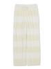 Gelato Pique Smoothy 2 Striped Long Pants PWNP231012 YEL F Women's