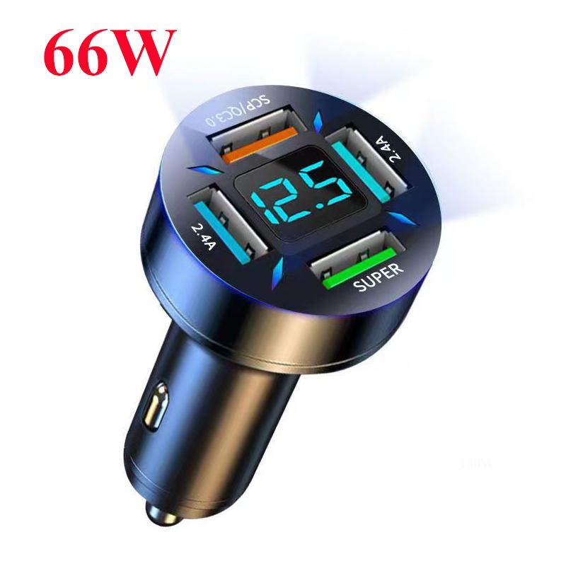 

Портативное автомобильное зарядное устройство 150 Вт, адаптер для быстрой зарядки, 4 порта для Iphone 14 13 Pro Max 12 11 Min Samsung Oneplus Oppo Xiaomi Huawei 66W Car Charger