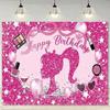 Sparkling Makeup with Hot Powder and Spa Themed Banner Backdrop Sparkling Stars Birthday Party Decoration Photography Backdrop