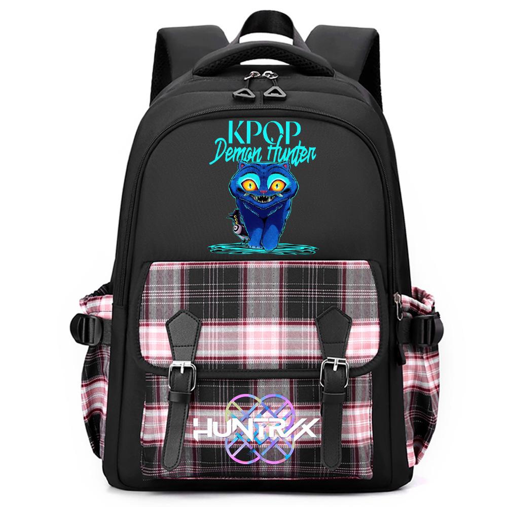 Anime K-Pop Printed Large Capacity Backpack for Teenger Student Girl Boy Schoolbag Bookbag Women Large Capacity Waterproof Travel Bag Kid Gift
