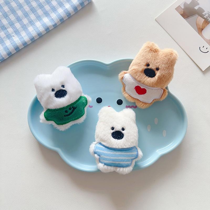 Plush Cartoon Our Three Series West Highland Little Dog Plush Toy Stuffed Doll Keychain Backpack Pendant Decora Children Gifts
