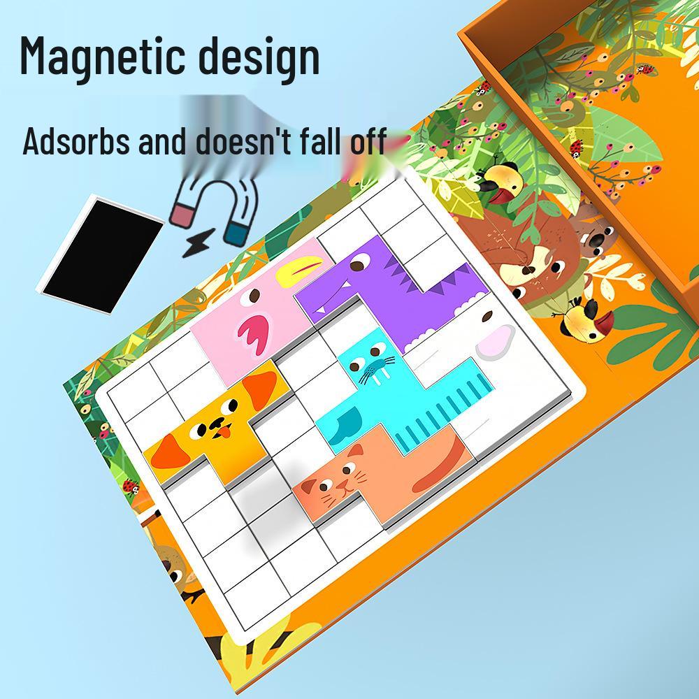 Magnetic Animal Tetris Puzzle for Kids – Logic and Early Education Toy