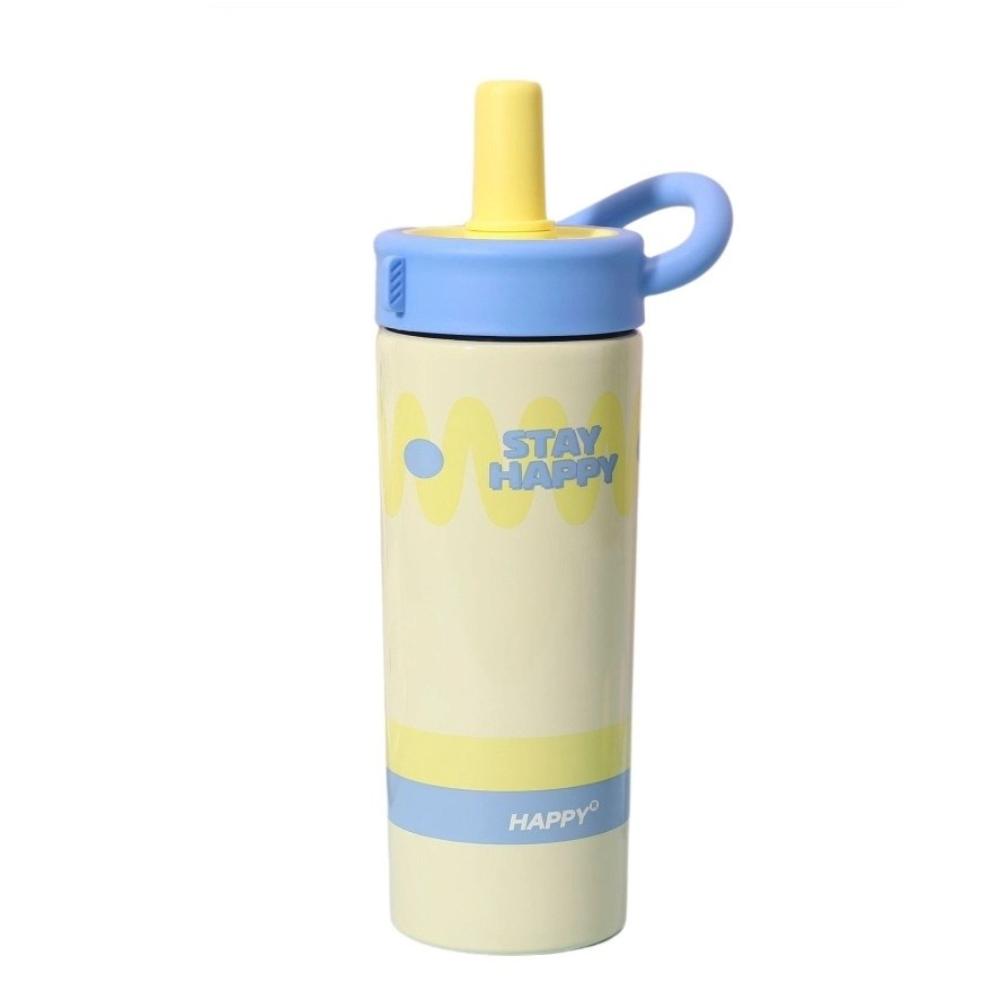 Leak-Proof Straw Cup Dopamine Vacuum Flask Portable Stainless Steel Insulated Cup  Travel