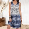 Women's Casual Fashion Dress Round Neck Sleeveless Fitted Dress