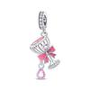 Brand New Copper Metal Sewing Machine Lipstick Couple Series Charm Bead Component Compatible With 4mm Bracelet High Quality Fine Jewelry Charm Bead