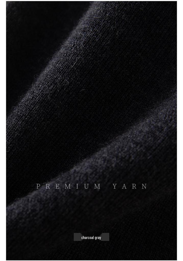 Women's 18-Gauge Fine-Spun Yangtze Yarn 100% Wool Mid-Sleeve Spring Slim-Fit Base Layer Top