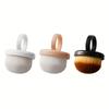 Soft Nail Ring Brush/Short Handle/Gentle Dust & Debris Remover for Manicures/Fragrance-Free/Ergonomic Design for Nail Technicians