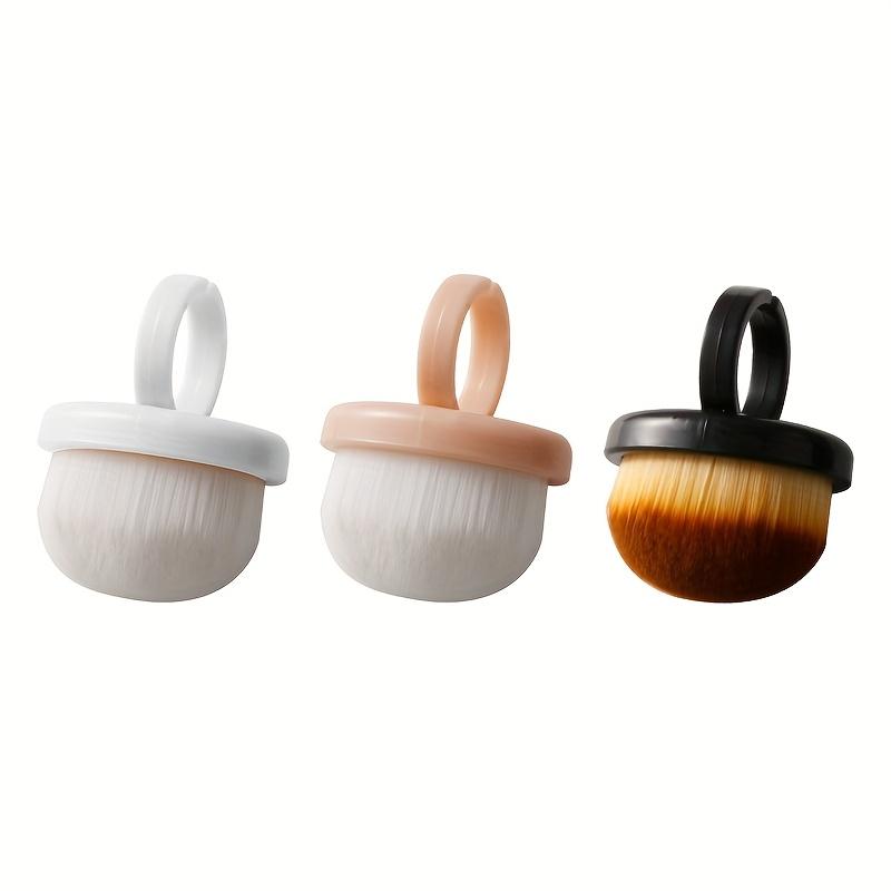Soft Nail Ring Brush/Short Handle/Gentle Dust & Debris Remover for Manicures/Fragrance-Free/Ergonomic Design for Nail Technicians