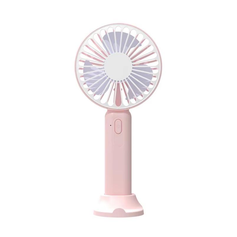 Summer Mini Fan 3 Gears 2 in 1 Handheld Fan With Phone Stand For All Smart Phones Office Outdoor Traveling Rechargeable Fan