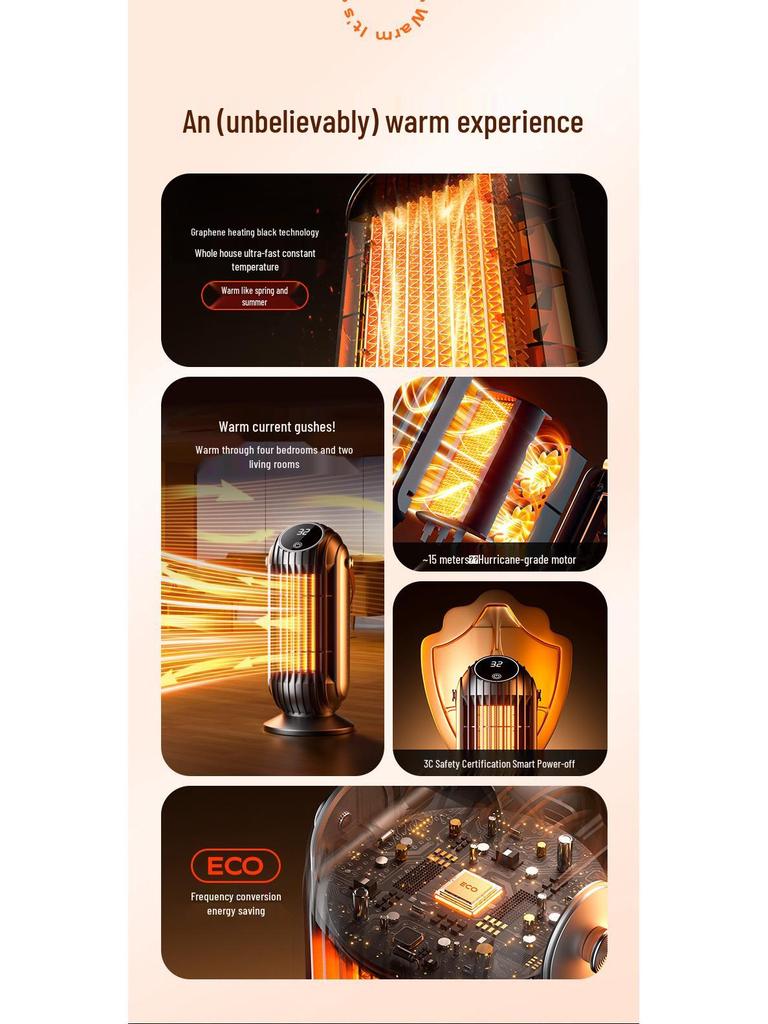 Cross-Border Touch-Screen Graphene Electric Heater
