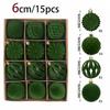 Christmas Flocking Ball Ornament Set - European Irregular Shapes