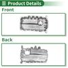 UXCELL 1 Pc No.03G103603H Engine Oil Pan for Volkswagen Tiguan Aluminum Silver Tone